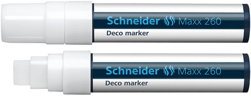 nazwa produktu: Marker kredowy SCHNEIDER Maxx 260 Deco, 5-15mm, zawieszka, biały