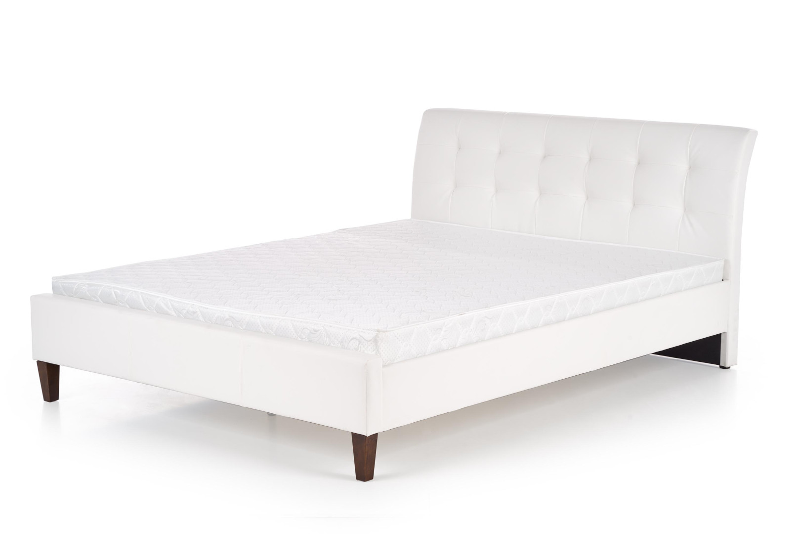 Tapicerowane łóżko Samara Halmar białe