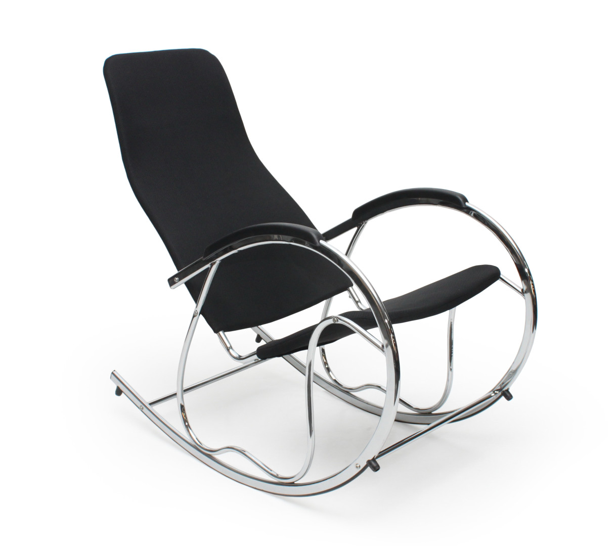 Produkt w kategorii: Fotele, nazwa produktu: Fotel bujany BEN 2 czarny elegancki