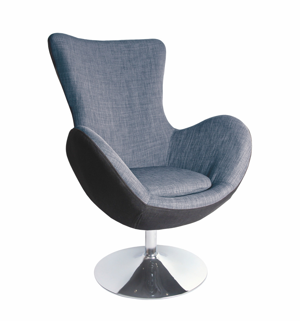 Produkt w kategorii: Fotele, nazwa produktu: Fotel wypoczynkowy BUTTERFLY czarno-popielaty