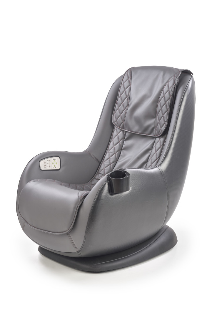 Produkt w kategorii: Fotele, nazwa produktu: Fotel masujący DOPIO popielaty ergonomiczny