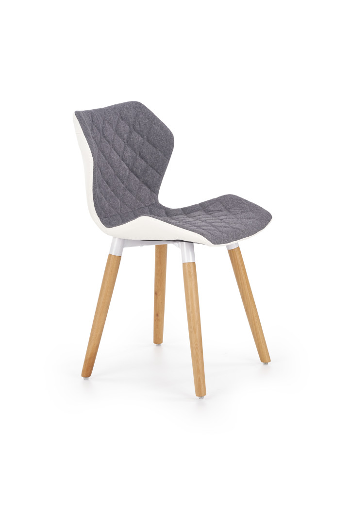 Produkt w kategorii: Krzesła, nazwa produktu: Nowoczesne krzesło biurowe K277 biało/popiel