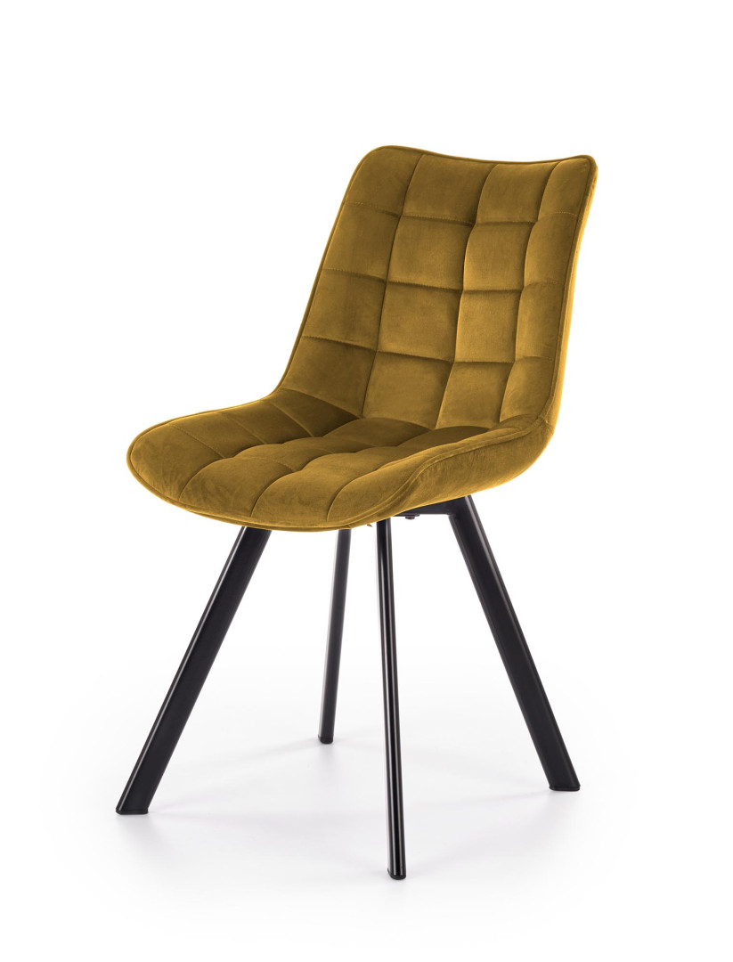 Krzesło biurowe K332 - eleganckie, musztardowe!