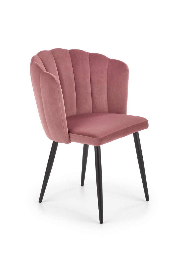 Eleganckie krzesło różowe K386 premium