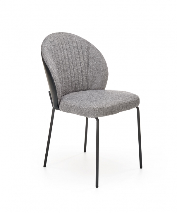 Produkt w kategorii: Krzesła, nazwa produktu: Krzesło loftowe czarno-szare Halmar