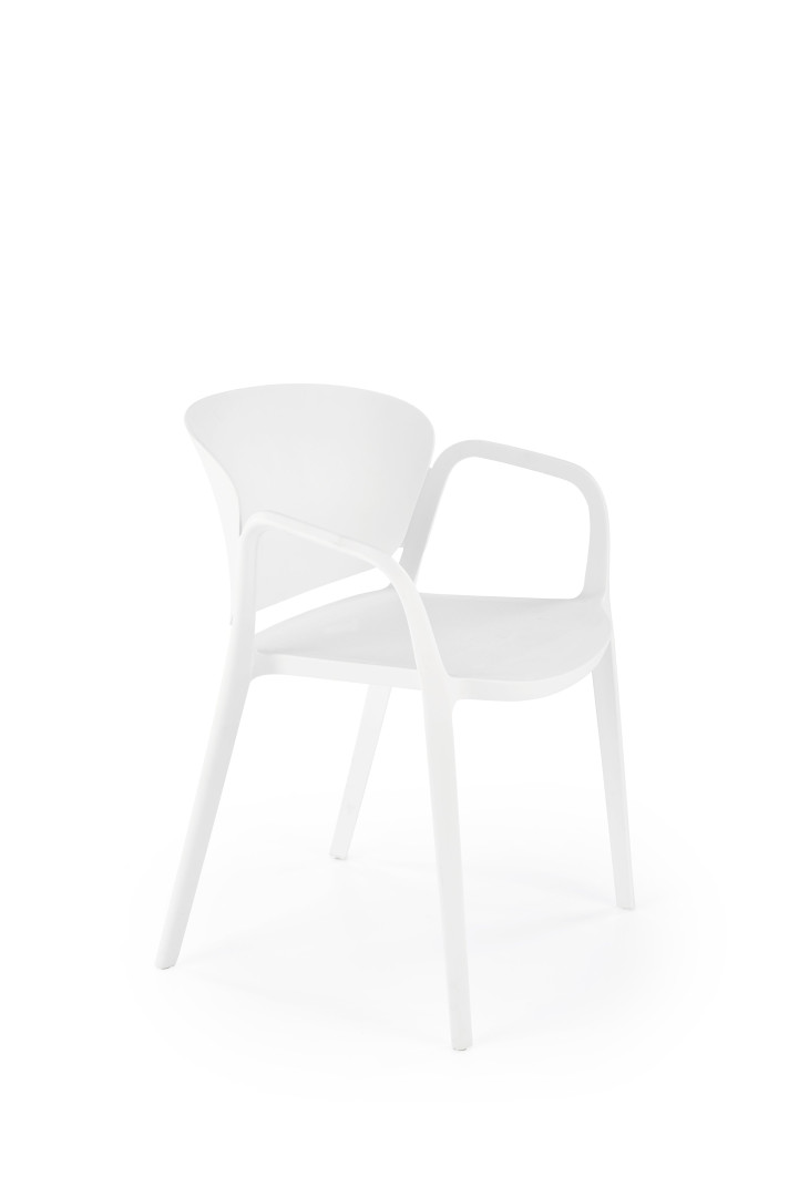 Produkt w kategorii: Krzesła, nazwa produktu: Designerskie krzesło białe K491