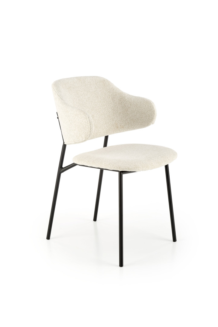 Eleganckie krzesło biurowe kremowe K497