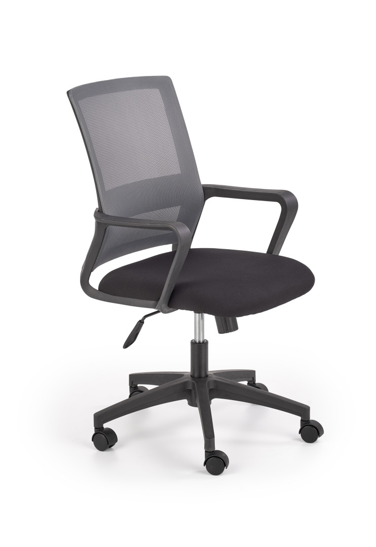 Produkt w kategorii: Fotele biurowe, nazwa produktu: Fotel biurowy ergonomiczny Mauro czarno-popielaty