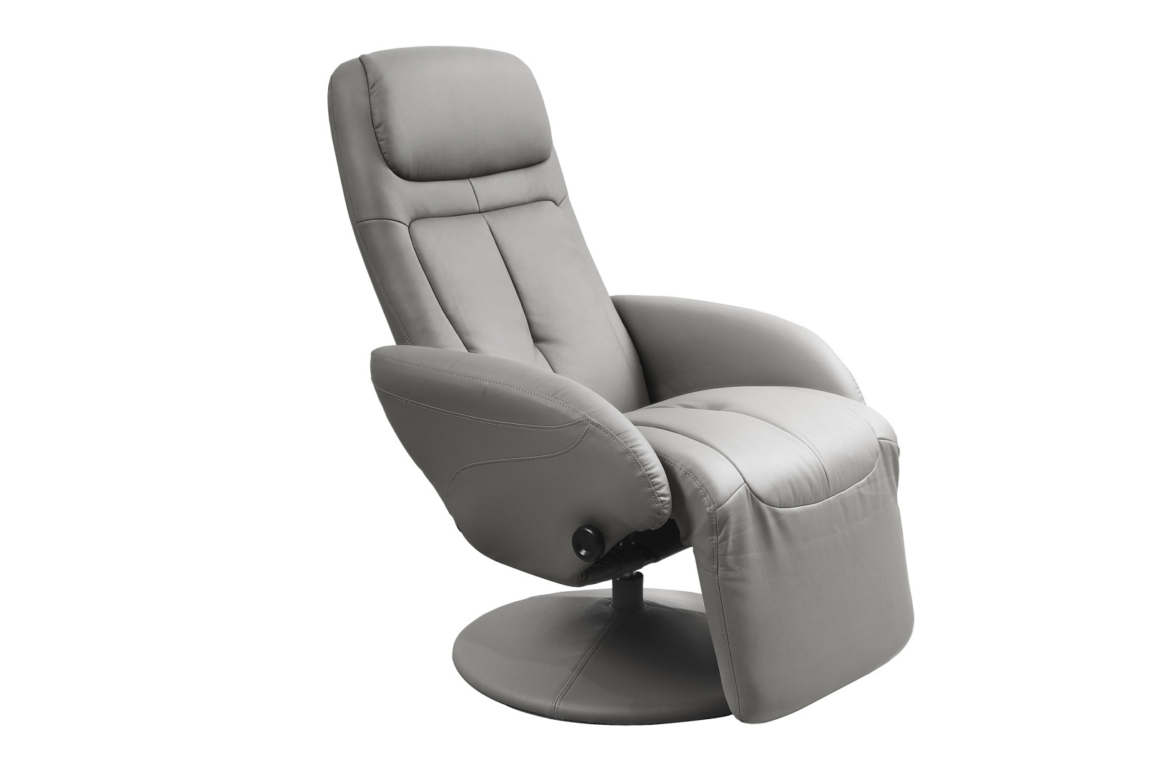 Produkt w kategorii: Fotele, nazwa produktu: Fotel Optima Halmar Ekoskóra Popielaty