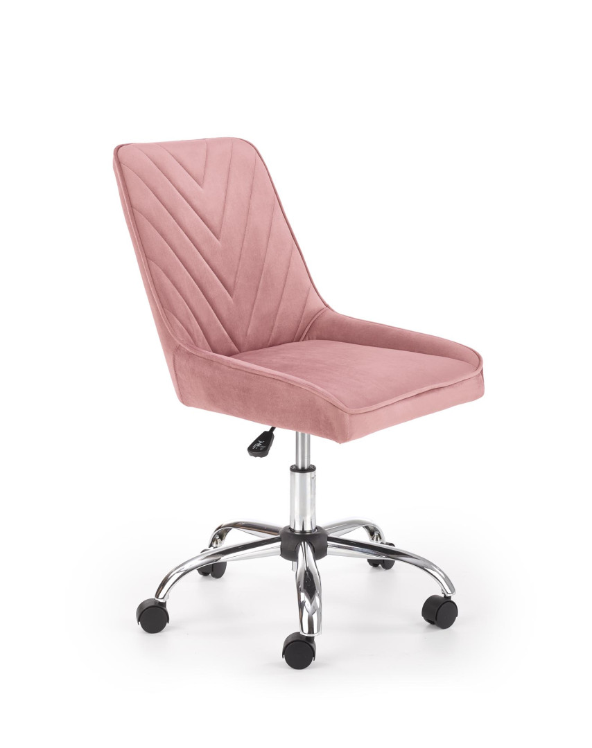 Produkt w kategorii: Fotele biurowe, nazwa produktu: Fotel młodzieżowy Rico różowy velvet