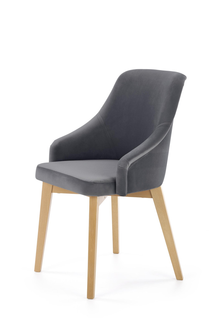 Produkt w kategorii: Krzesła, nazwa produktu: Krzesło biurowe Halmar Toledo 2 elegancja Eleganckie krzesło biurowe drewno bukowe