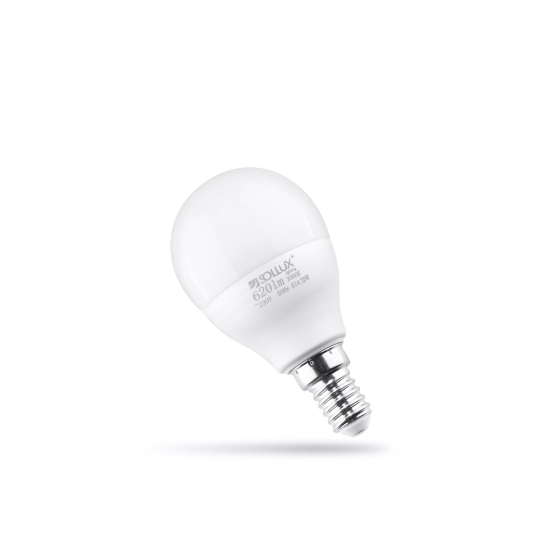 Produkt w kategorii: Sollux, nazwa produktu: Żarówka LED E14 3000K 7,5W 620lm
